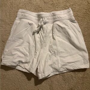 Lululemon Athletica White Dance Studio High-Rise Lined Shorts